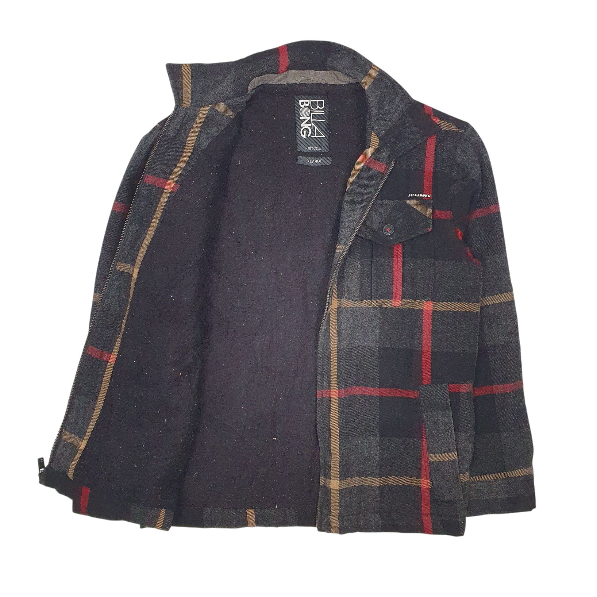 Mens Grey Billabong Mackinaw Cruiser  Coat