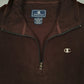 Mens Burgundy Champion  Quarter Zip Jumper