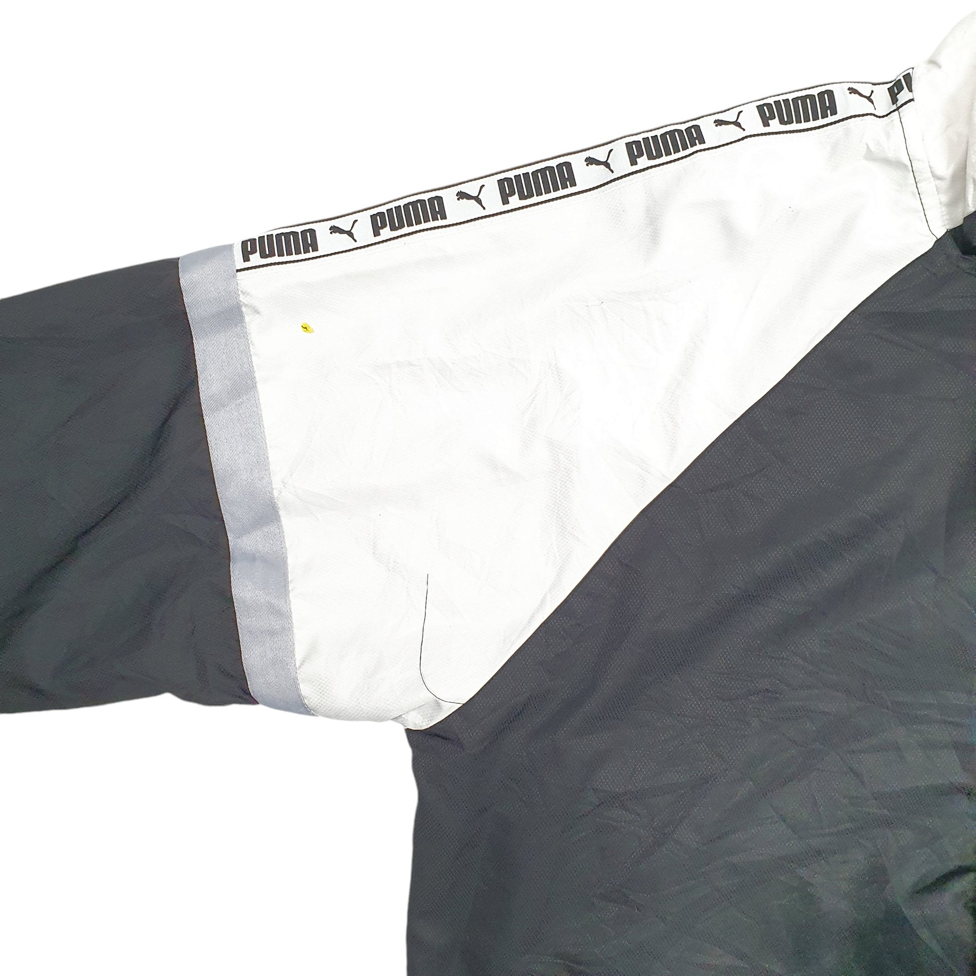 Mens Black Puma Track Top Tracksuit Full Zip Jumper