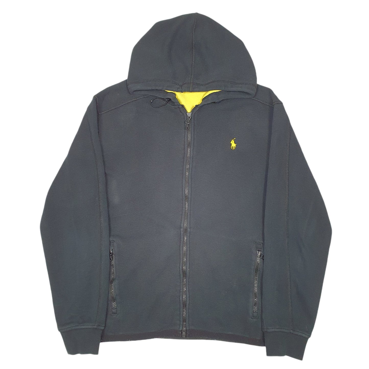 Mens Black Polo Ralph Lauren Hoodie Full Zip Jumper