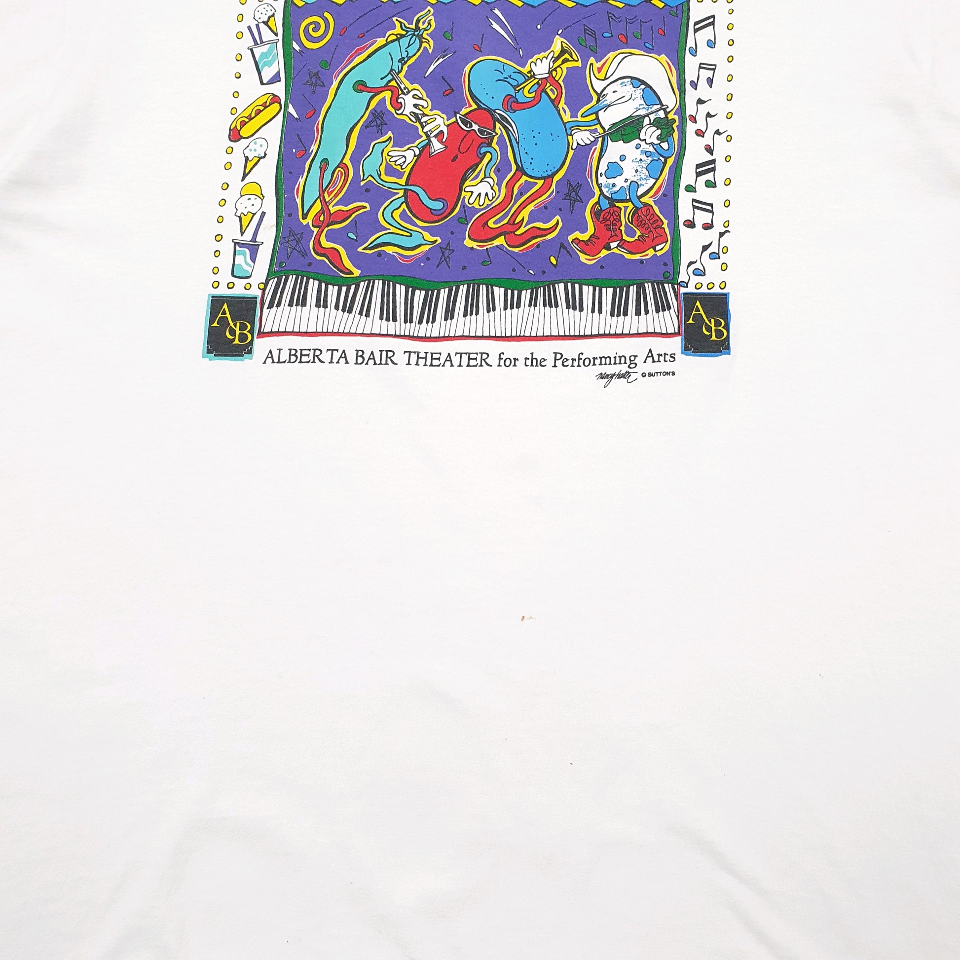 Mens White Jerzees Single Stitch Vintage 90s Short Sleeve T Shirt