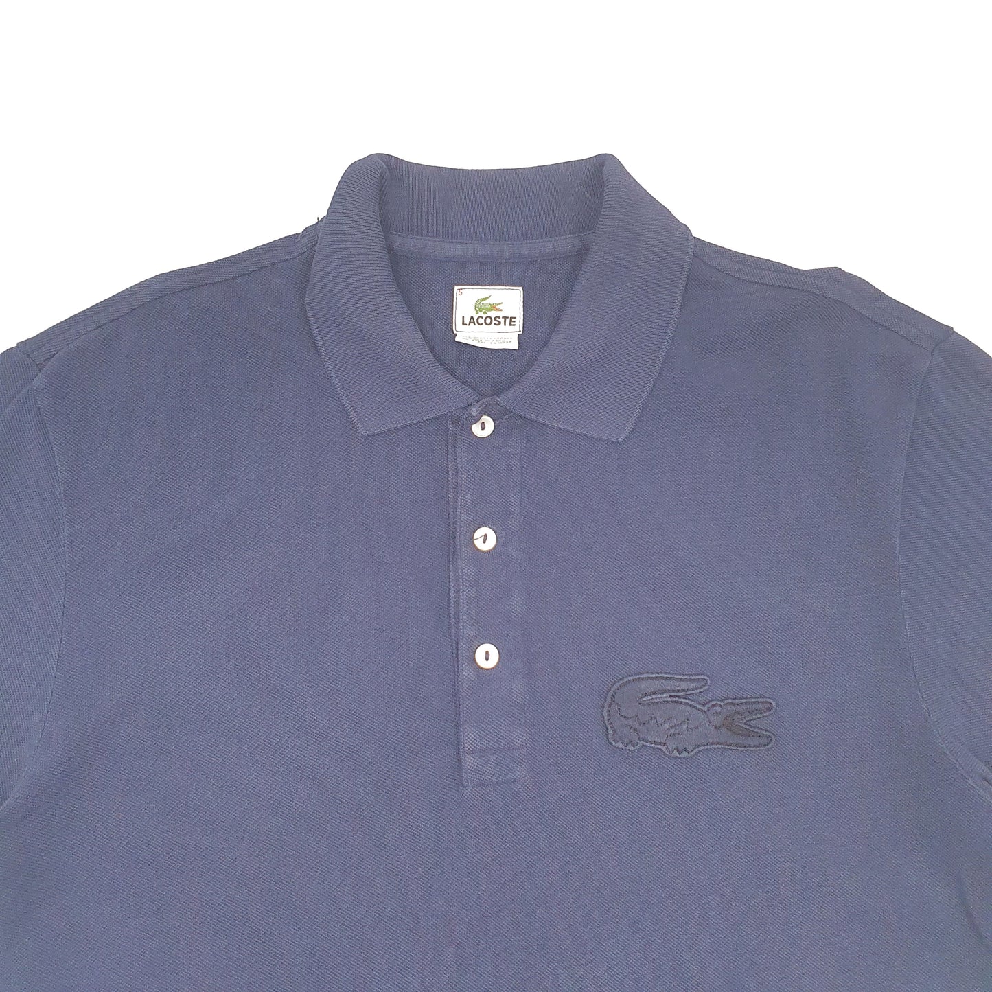 Mens Navy Lacoste  Short Sleeve Polo Shirt