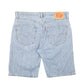 Mens Blue Levis Denim Jeans Jorts 505 Regular Denim Shorts