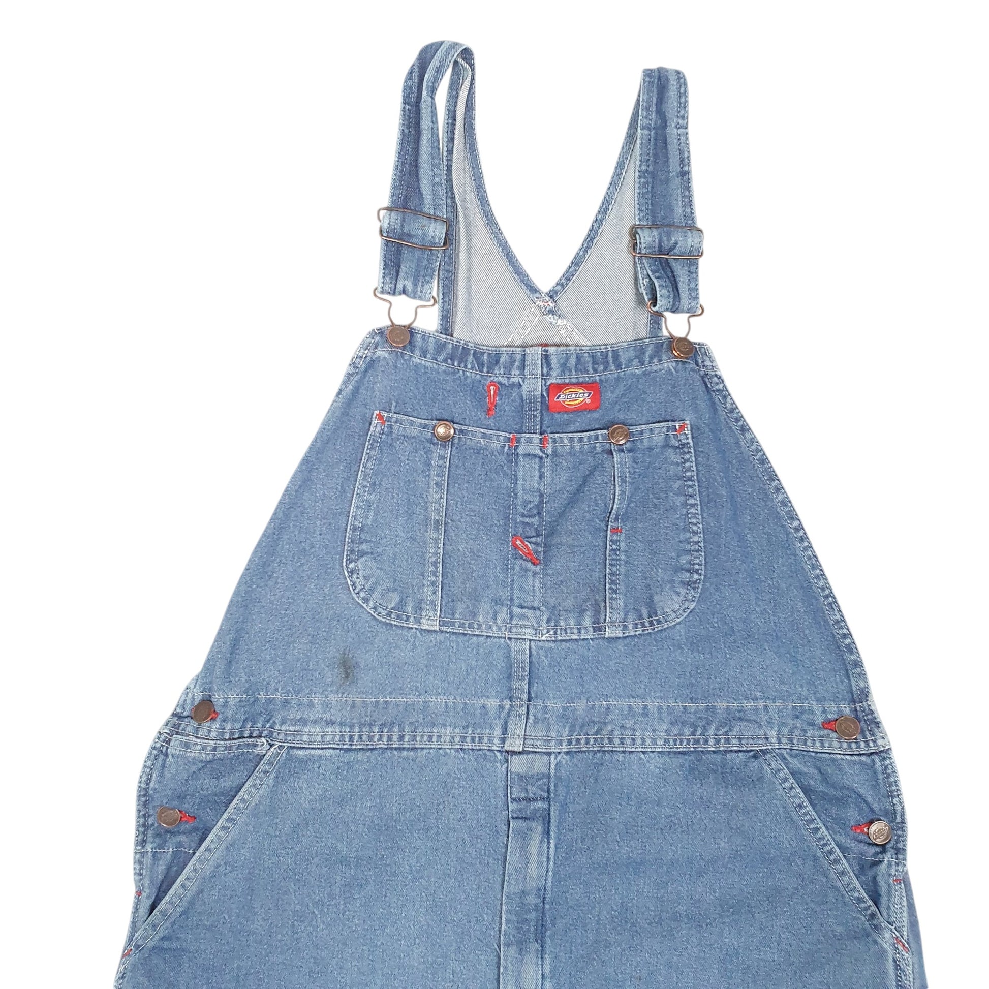 Mens Blue Dickies Denim Overalls Bib Dungaree Trousers