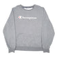 Mens Grey Champion Script Crewneck Jumper