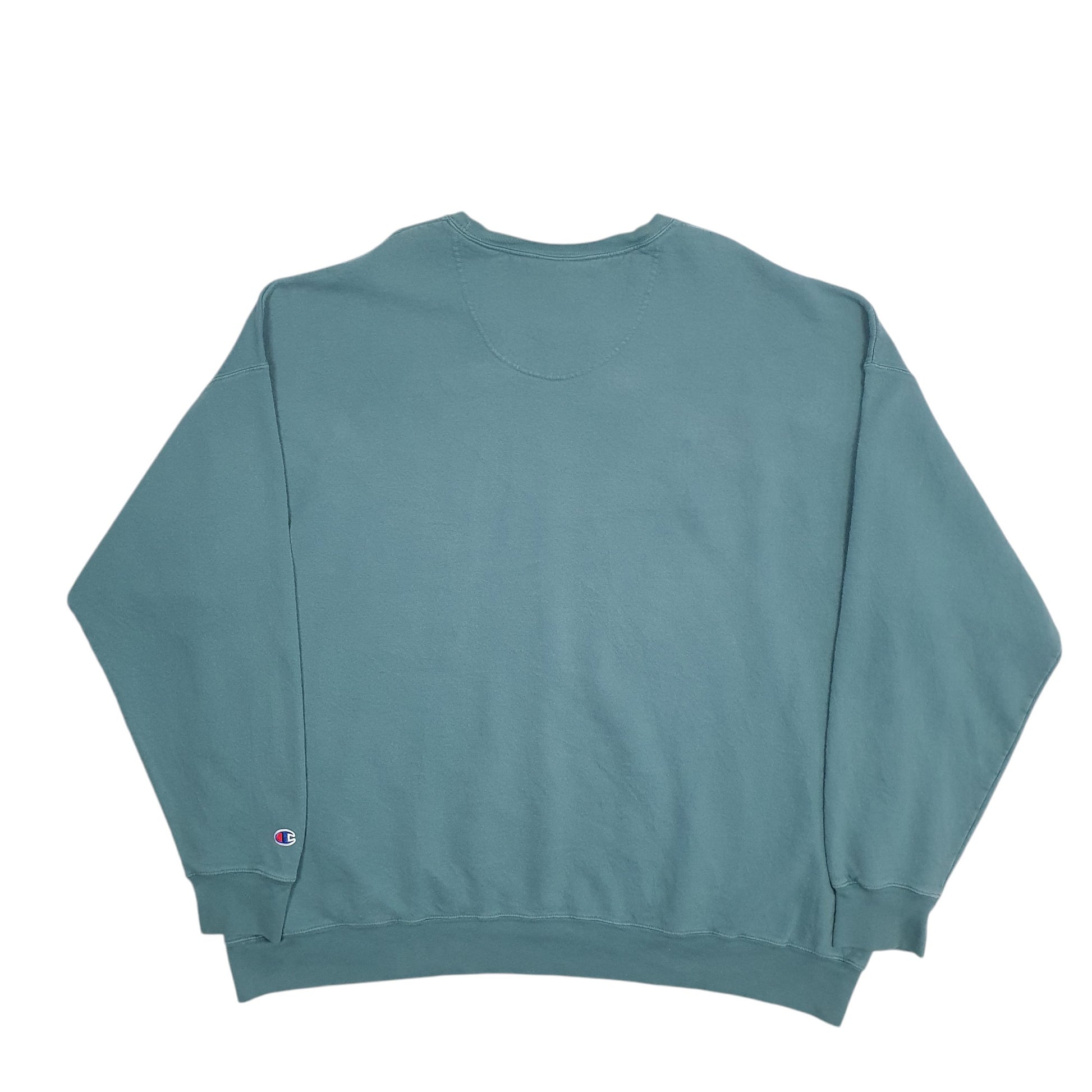 Mens Green Champion  Crewneck Jumper