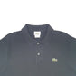 Mens Black Lacoste  Short Sleeve Polo Shirt