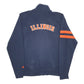 Mens Navy Champion Illinois Full Zip Jumper