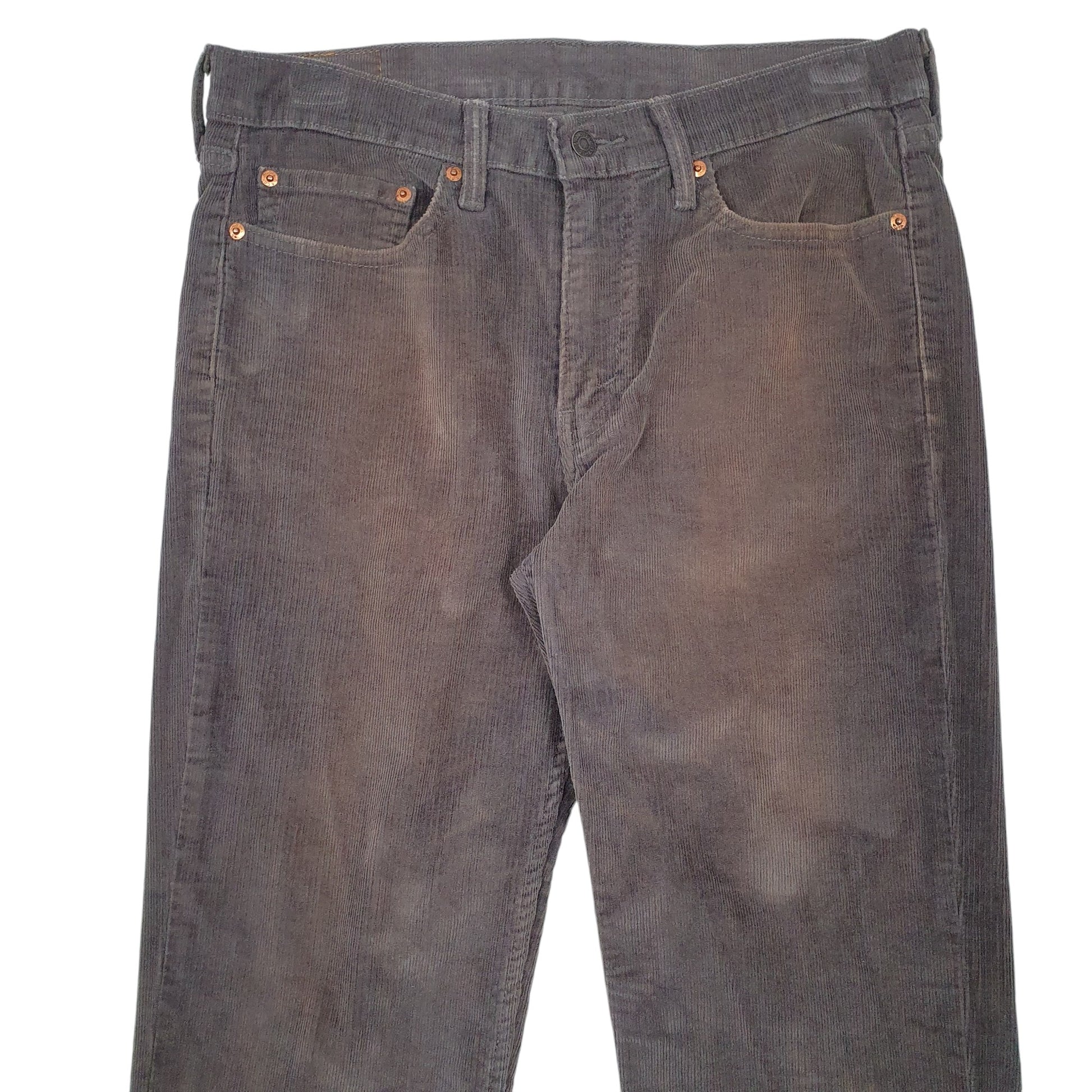 Mens Grey Levis  Corduroy Trousers