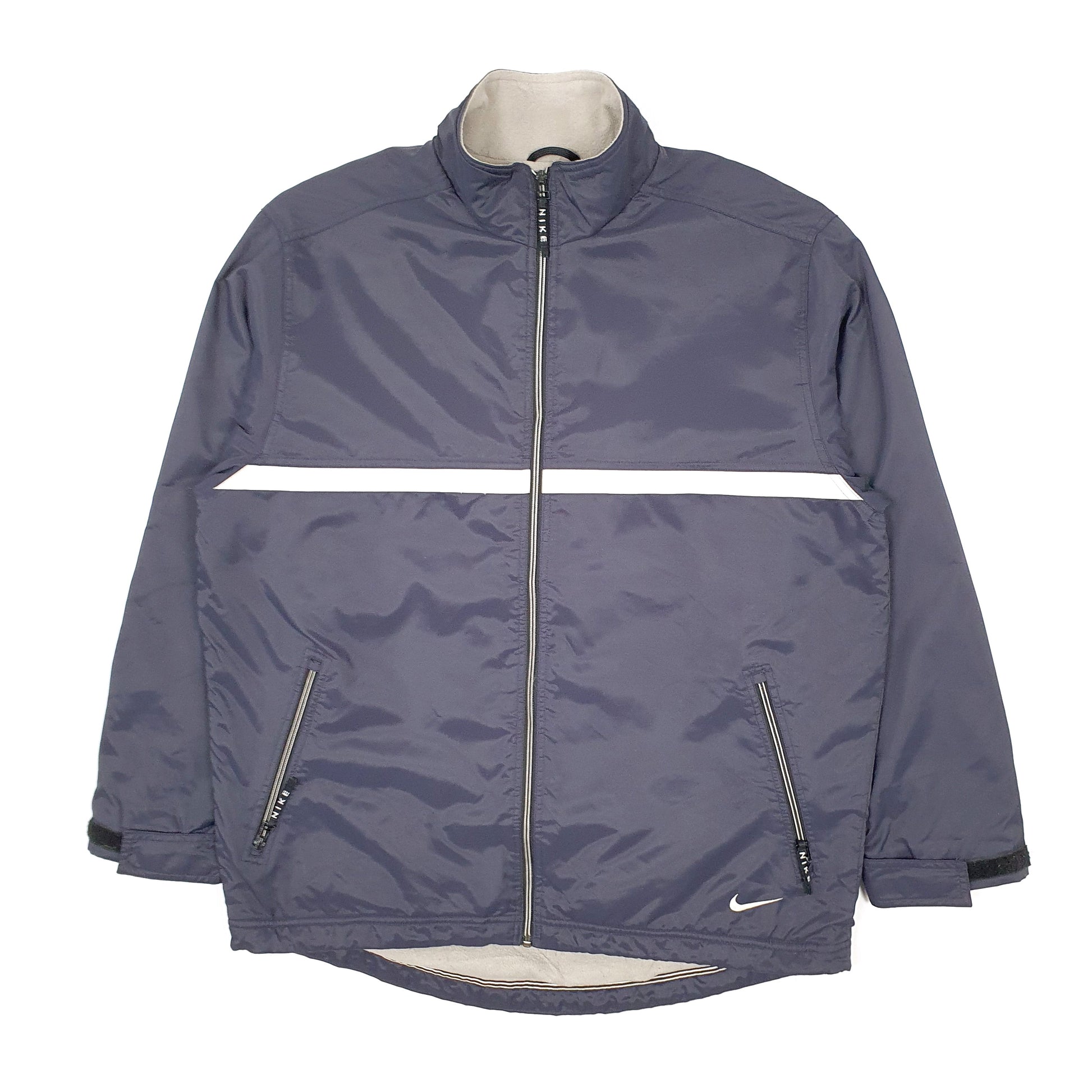 Mens Navy Nike Vintage 2000s Windbreaker Bomber  Coat