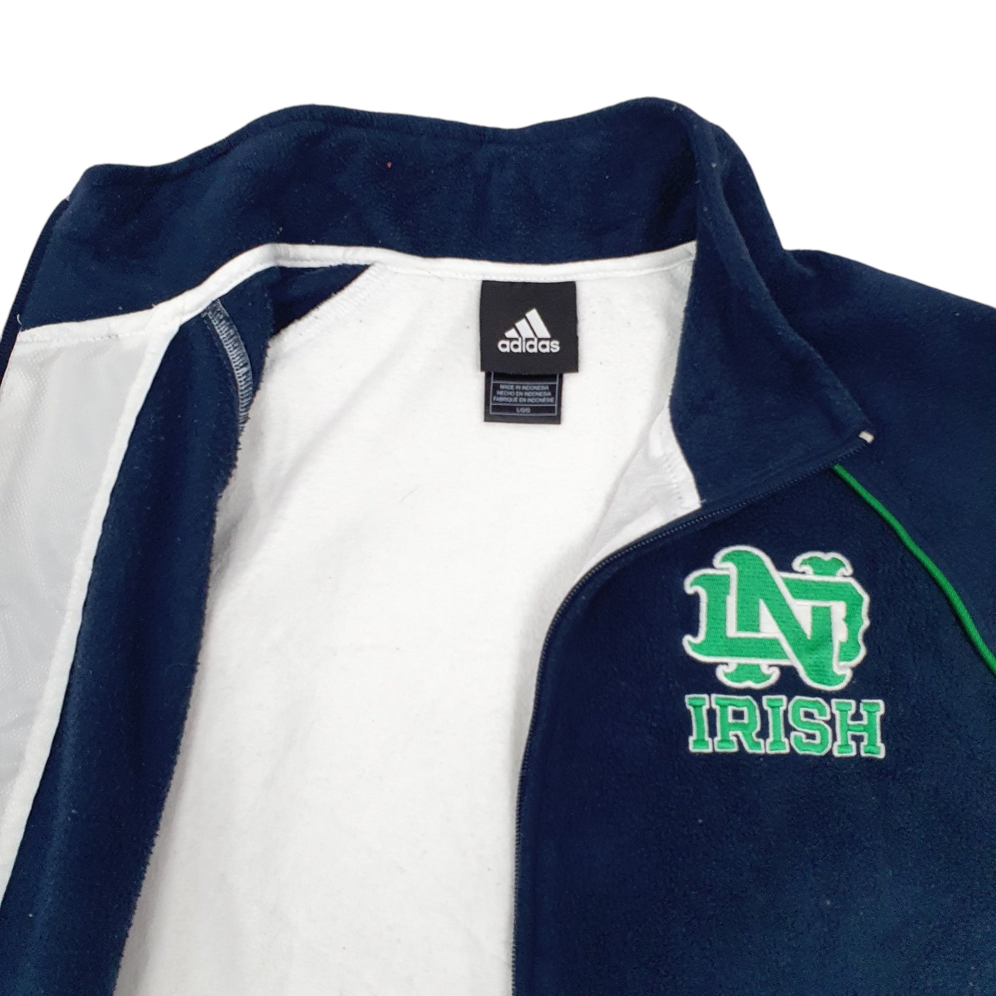 Womens Navy Adidas Irish Full Zip Jumper