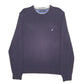 Mens Navy Nautica Knit Crewneck Jumper