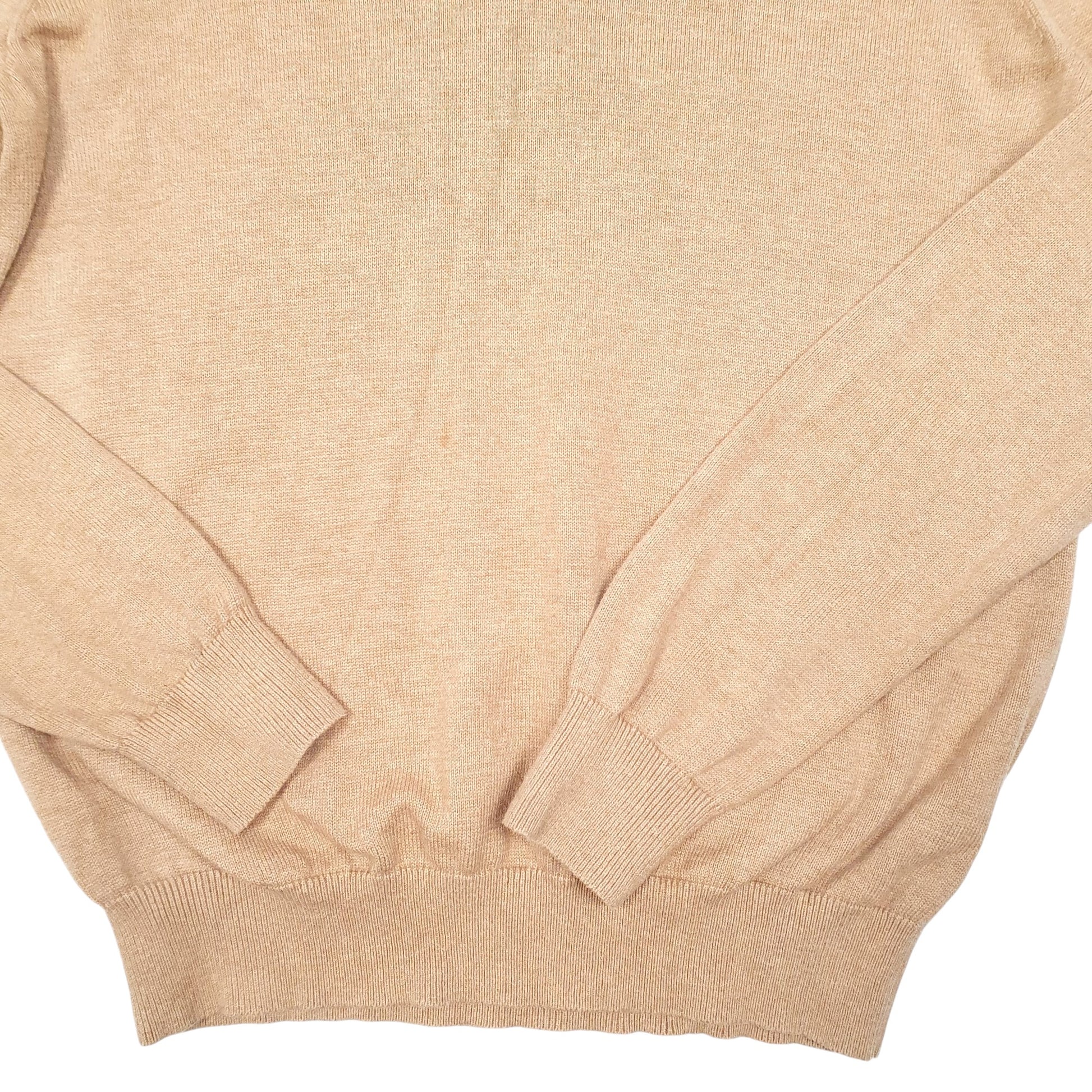 Mens Tan Tommy Hilfiger  Quarter Zip Jumper