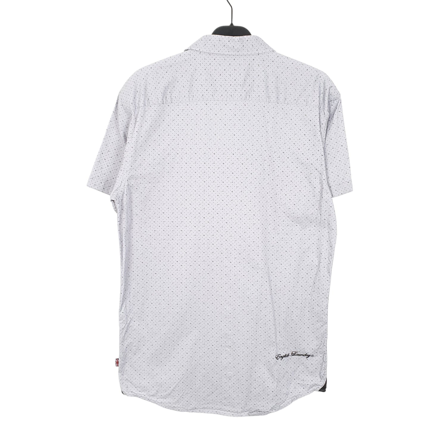 Mens Grey English Laundry  Short Sleeve Shirt
