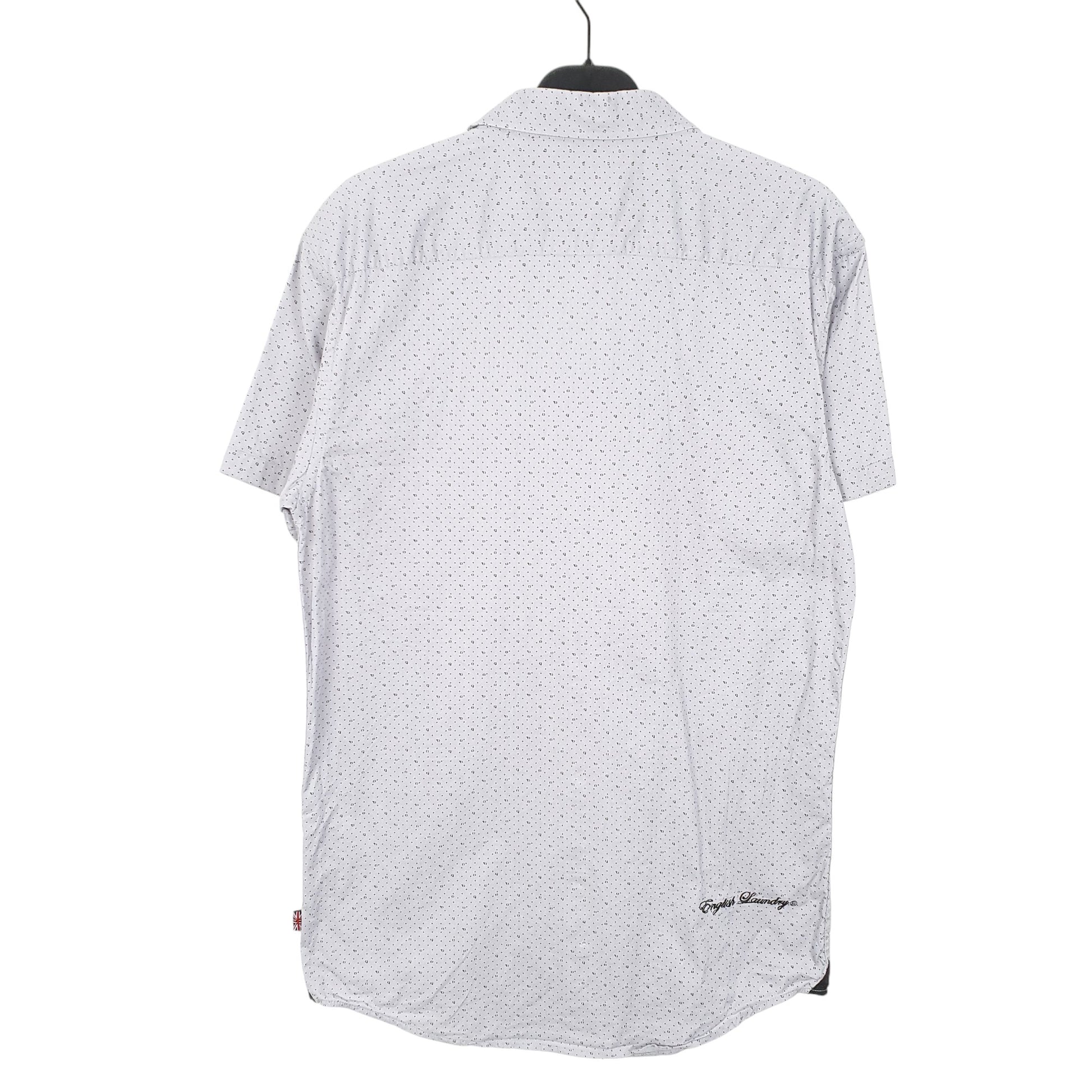 Mens Grey English Laundry  Short Sleeve Shirt