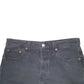 Womens Black Levis 501 Jorts Denim Shorts