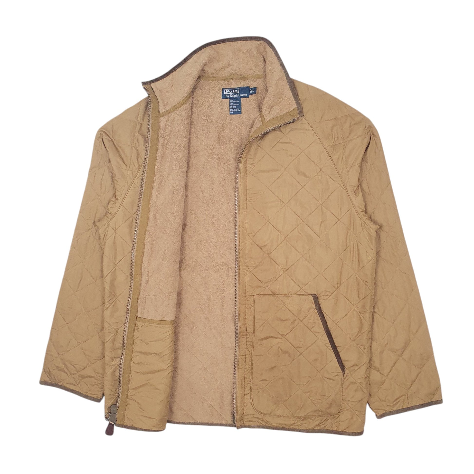 Mens Beige Polo Ralph Lauren Puffer  Coat