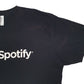 Mens Black American Apparel Spotify Short Sleeve T Shirt