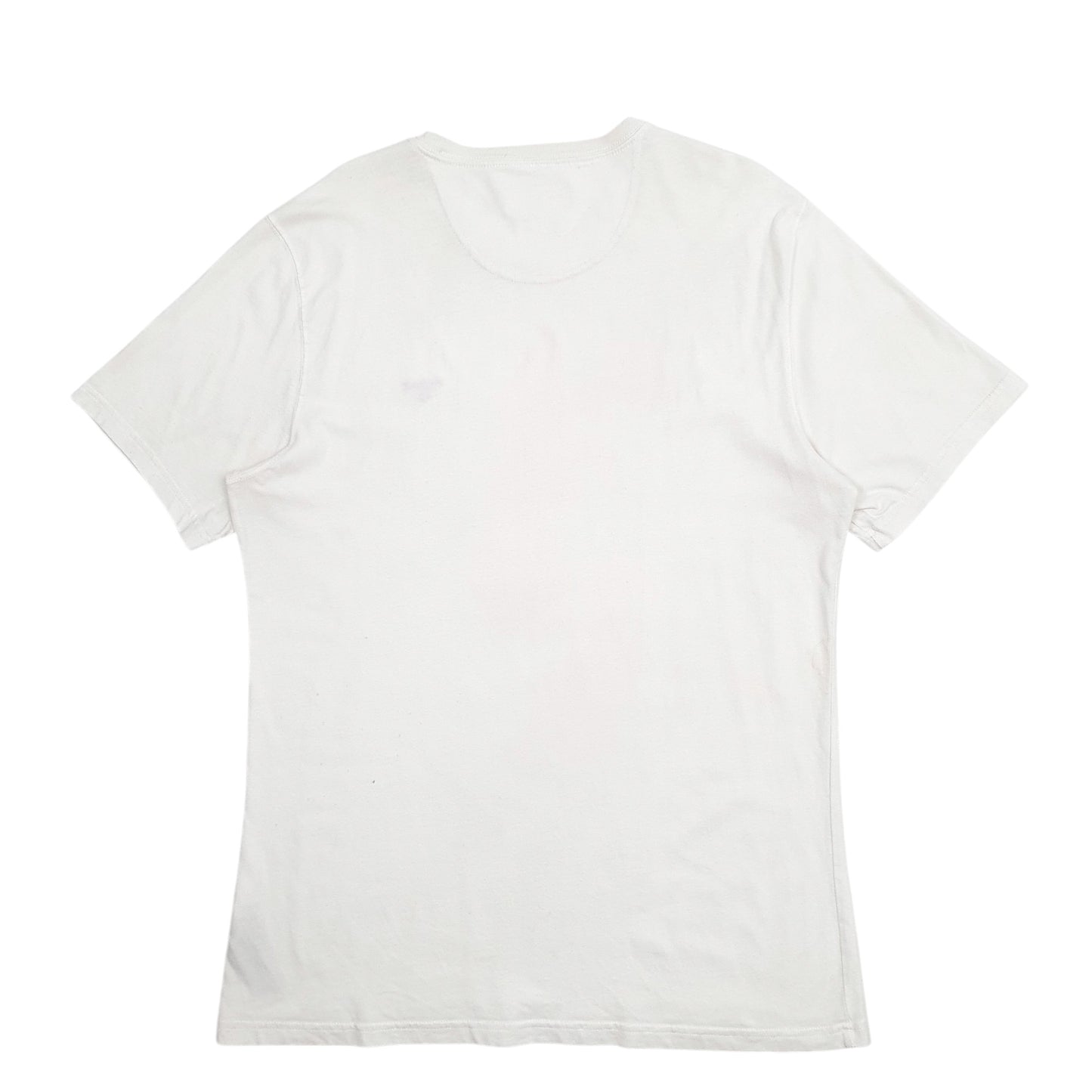 Mens White Barbour  Short Sleeve T Shirt