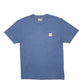 Mens Blue Carhartt  Short Sleeve T Shirt