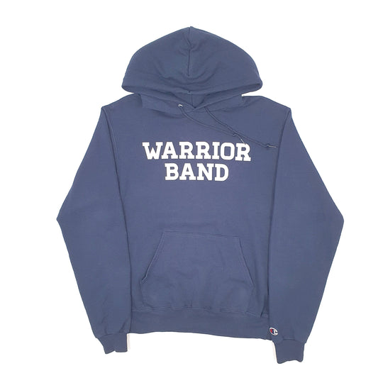 Mens Navy Champion Warrior Band Hoodie Jumper