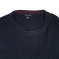 Mens Navy Nautica Knitwear Ribbed Crewneck Jumper