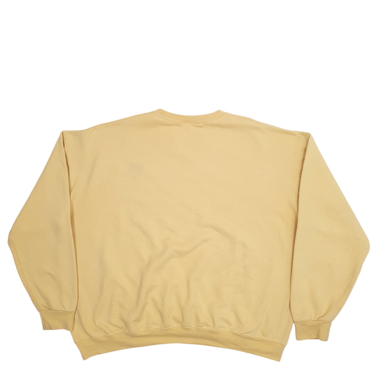 Mens Yellow Champion Charlestown Spellout Crewneck Jumper