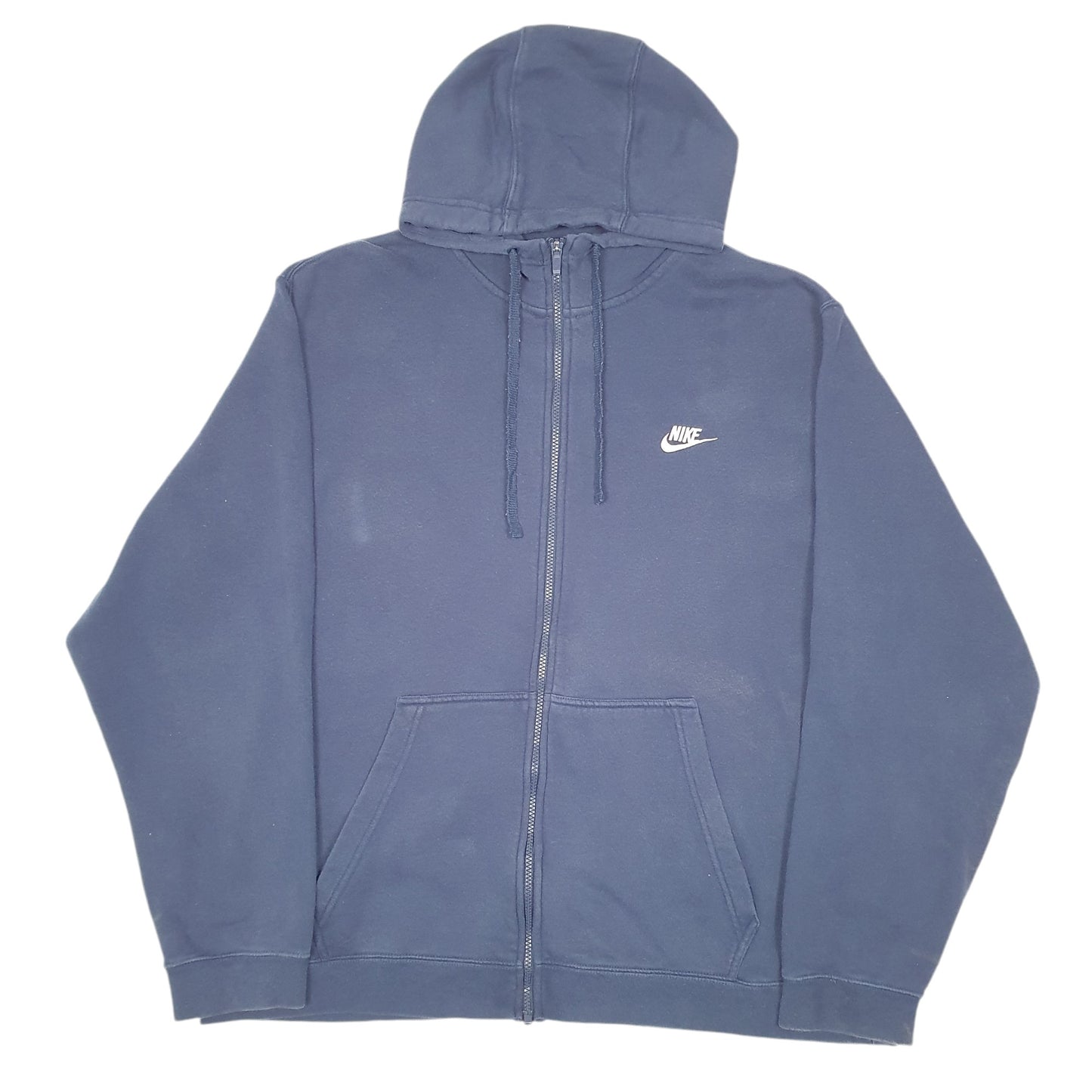 Mens Navy Nike Hoodie Full Zip Jumper