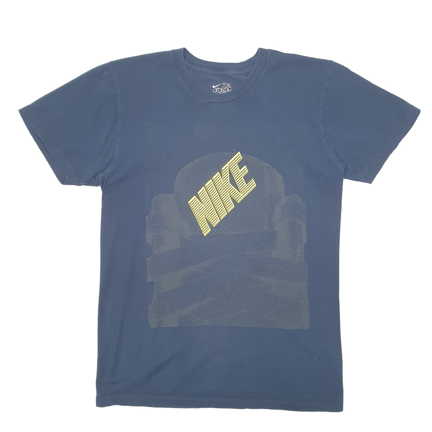 Mens Navy Nike Spellout Short Sleeve T Shirt