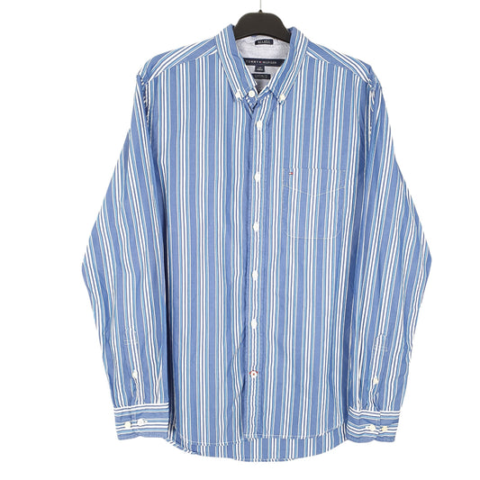 Mens Blue Tommy Hilfiger Slim Long Sleeve Shirt