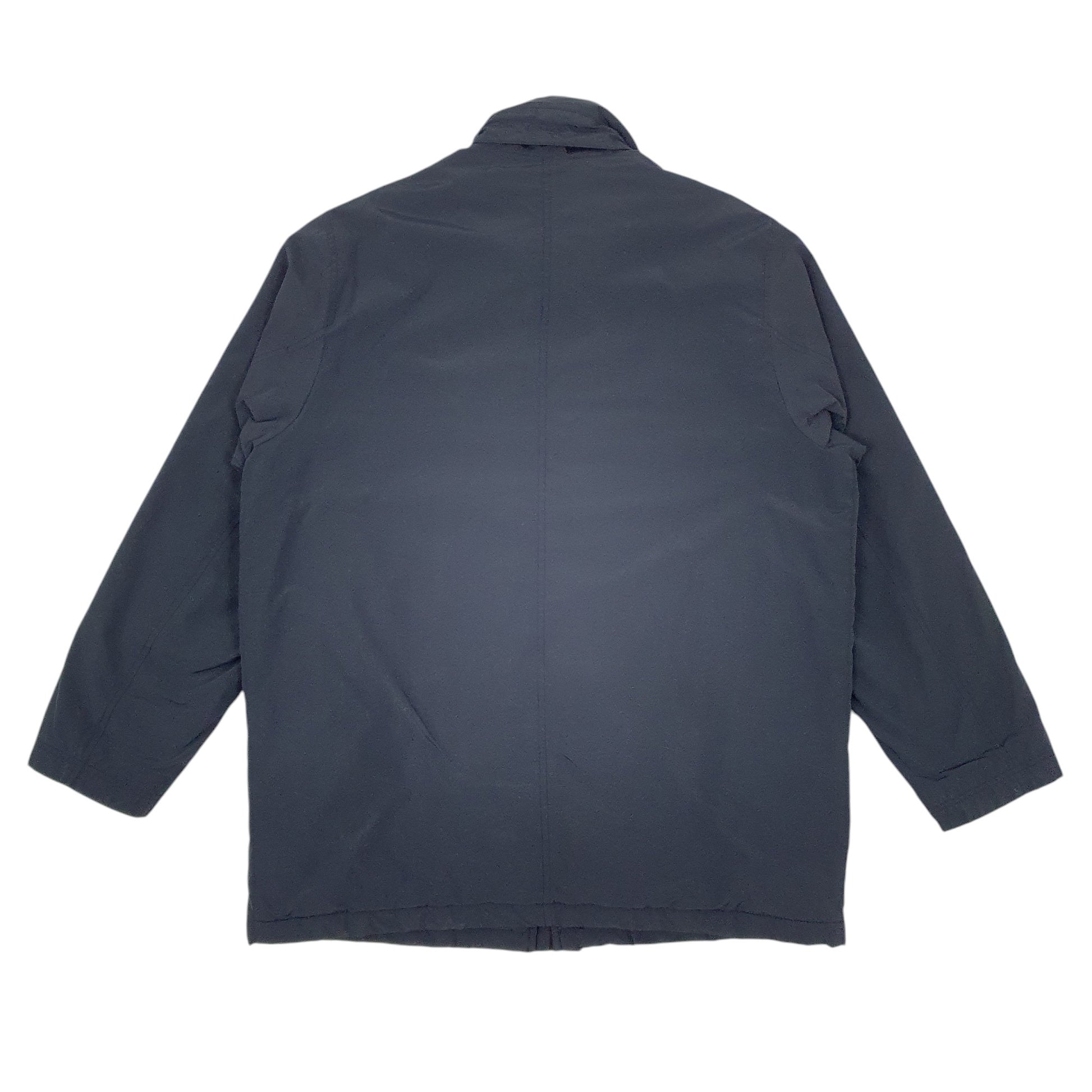 Mens Navy Burberry Long line  Coat