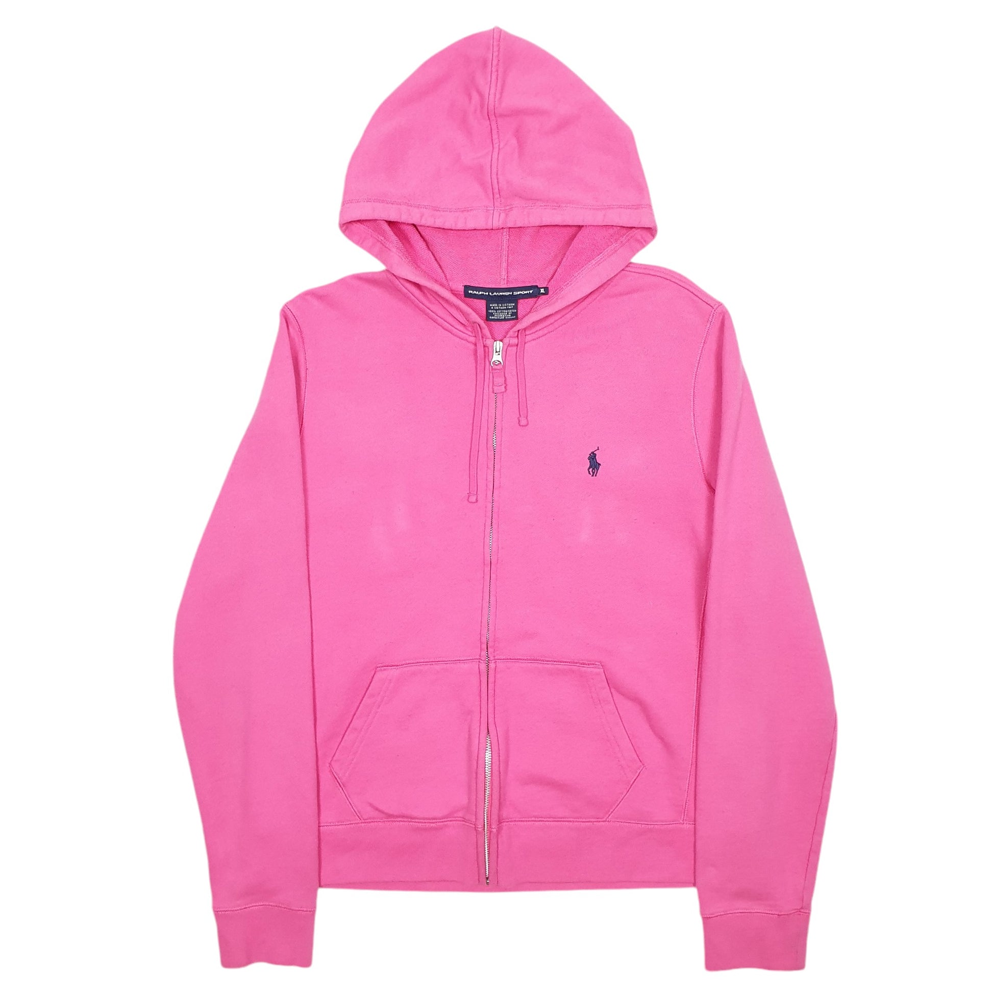 Womens Pink Ralph Lauren Full Zip Hoodie Jumper