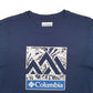 Mens Blue Columbia Sportswear Spellout Short Sleeve T Shirt