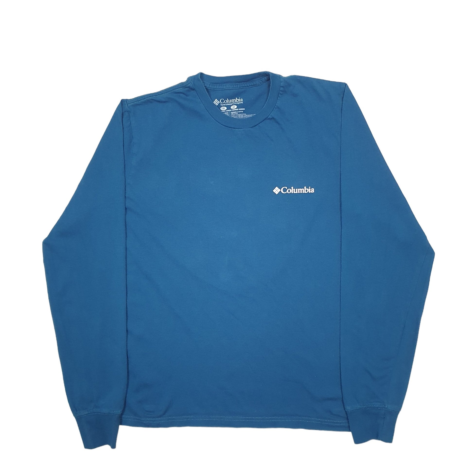 Mens Blue Columbia Sportswear Portland Long Sleeve T Shirt