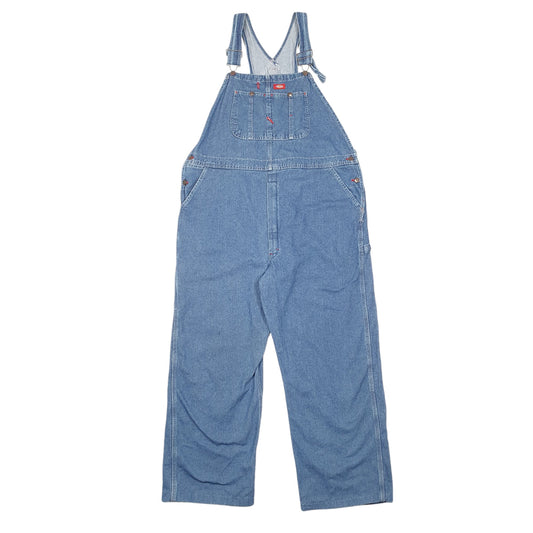 Mens Blue Dickies Denim Overalls Bib Dungaree Trousers