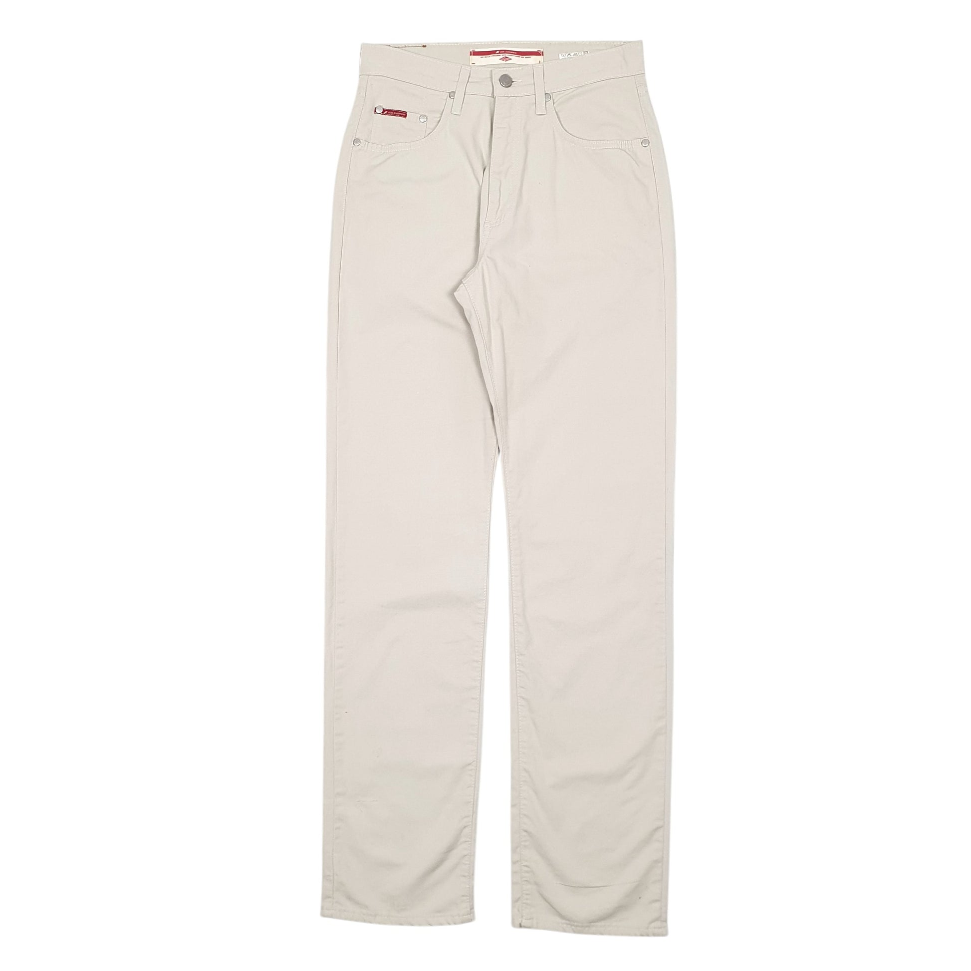 Mens Cream Lee Cooper Stretch Fit Chino Trousers