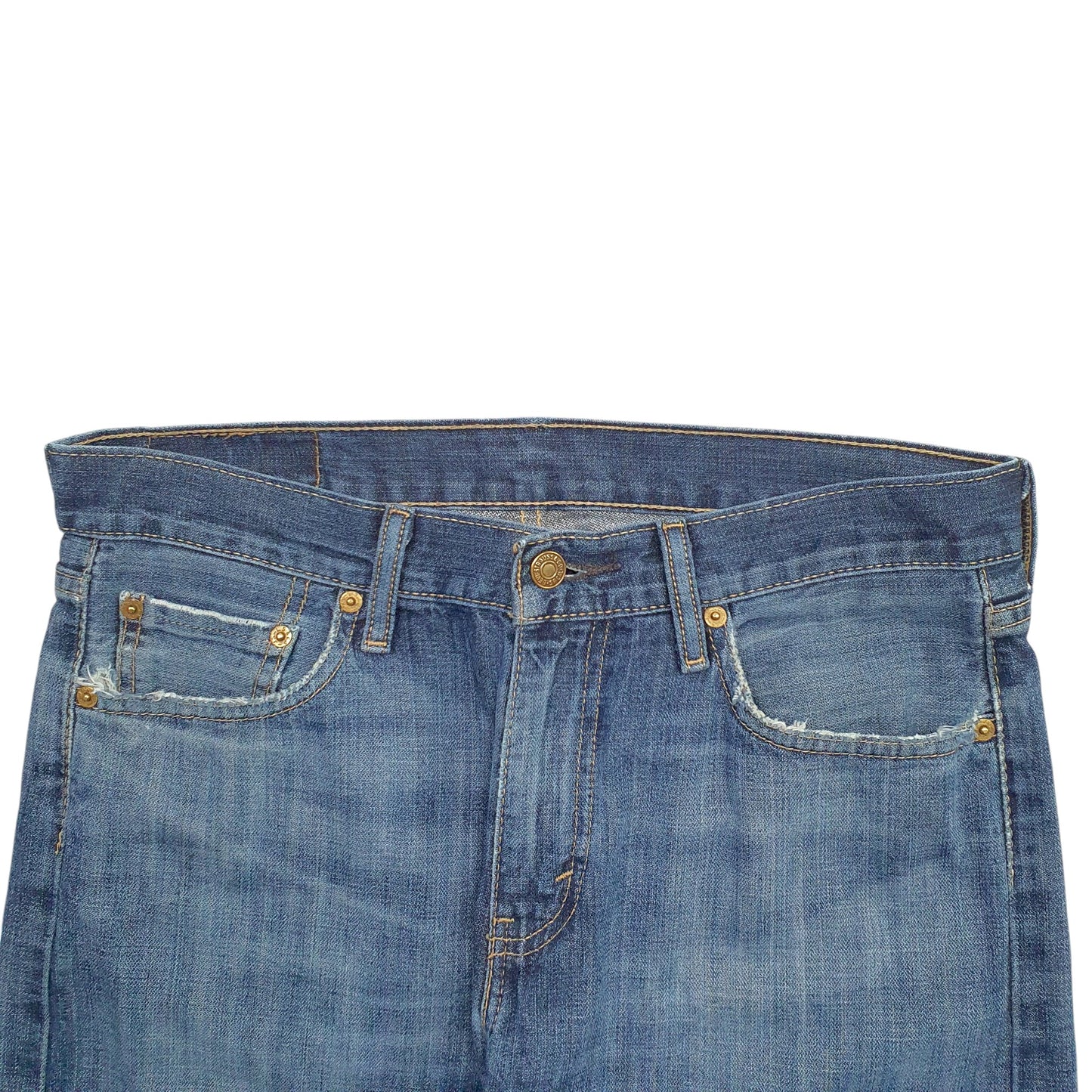 Womens Blue Levis  Denim Shorts