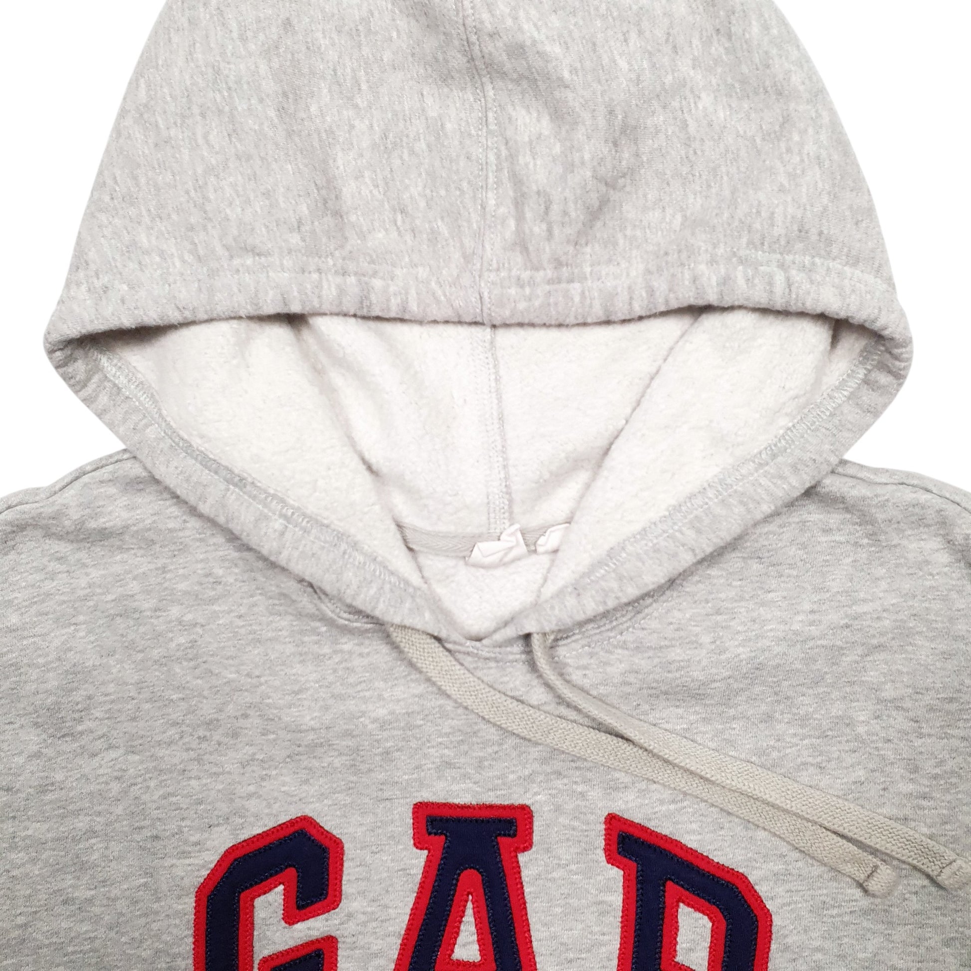 Womens Grey Gap Spellout Hoodie Jumper