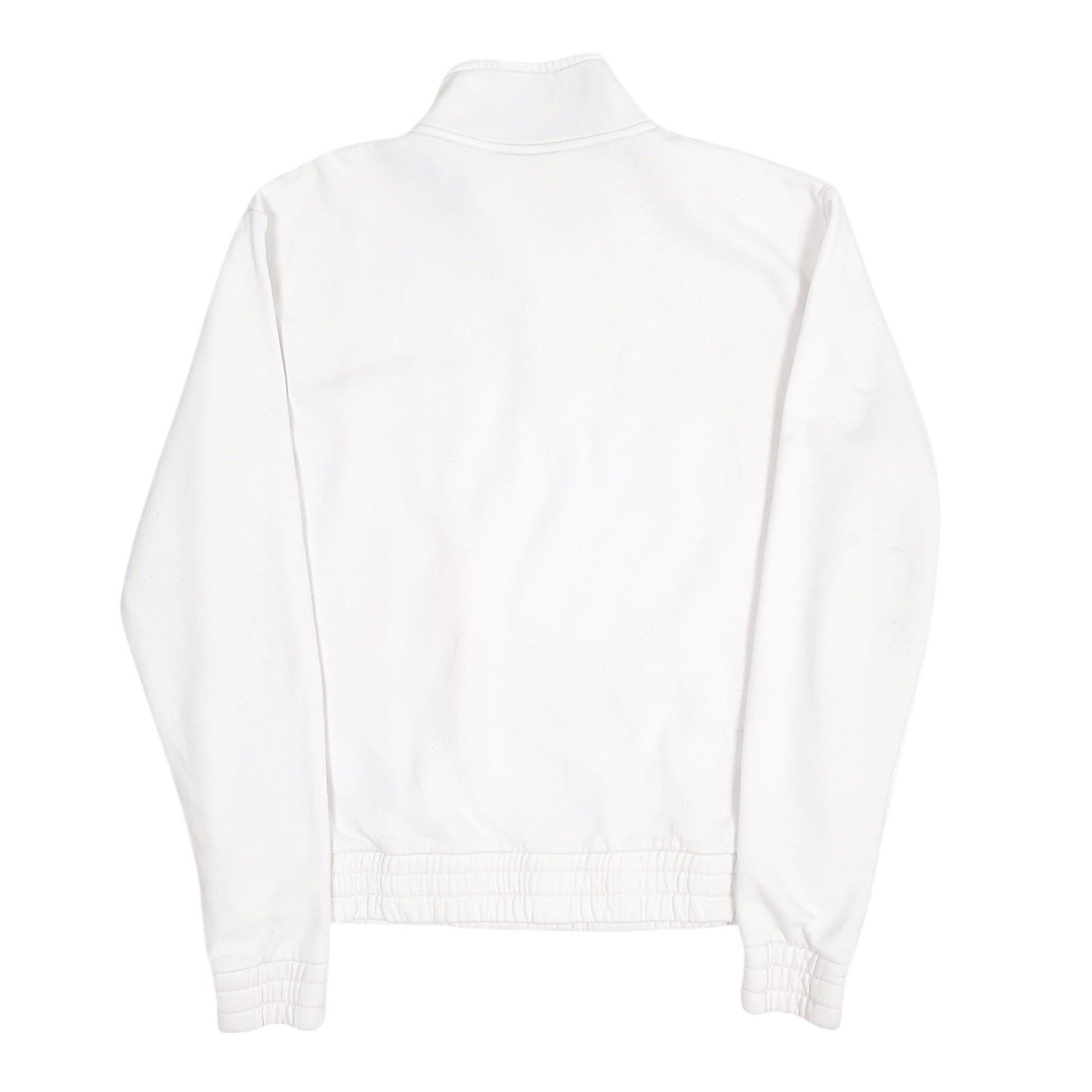 Mens White Fila  Quarter Zip Jumper