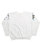 Mens White India Ink Christmas Festive Crewneck Jumper