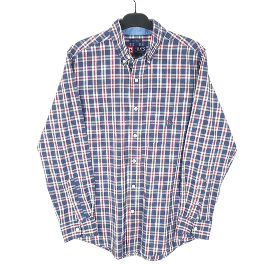 Mens Blue Chaps  Long Sleeve Shirt