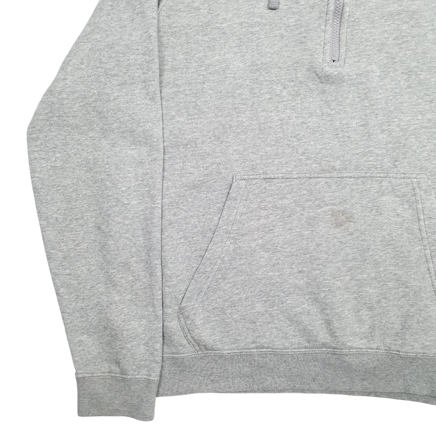 Mens Grey Nike Quarter Zip Hoodie Jumper