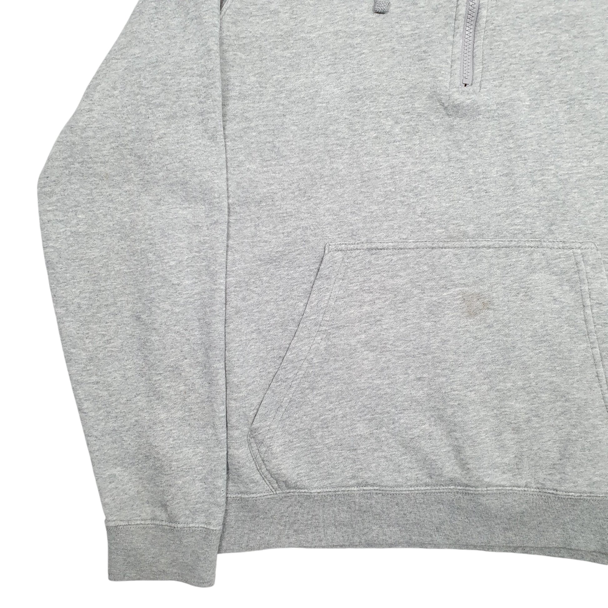Mens Grey Nike Quarter Zip Hoodie Jumper