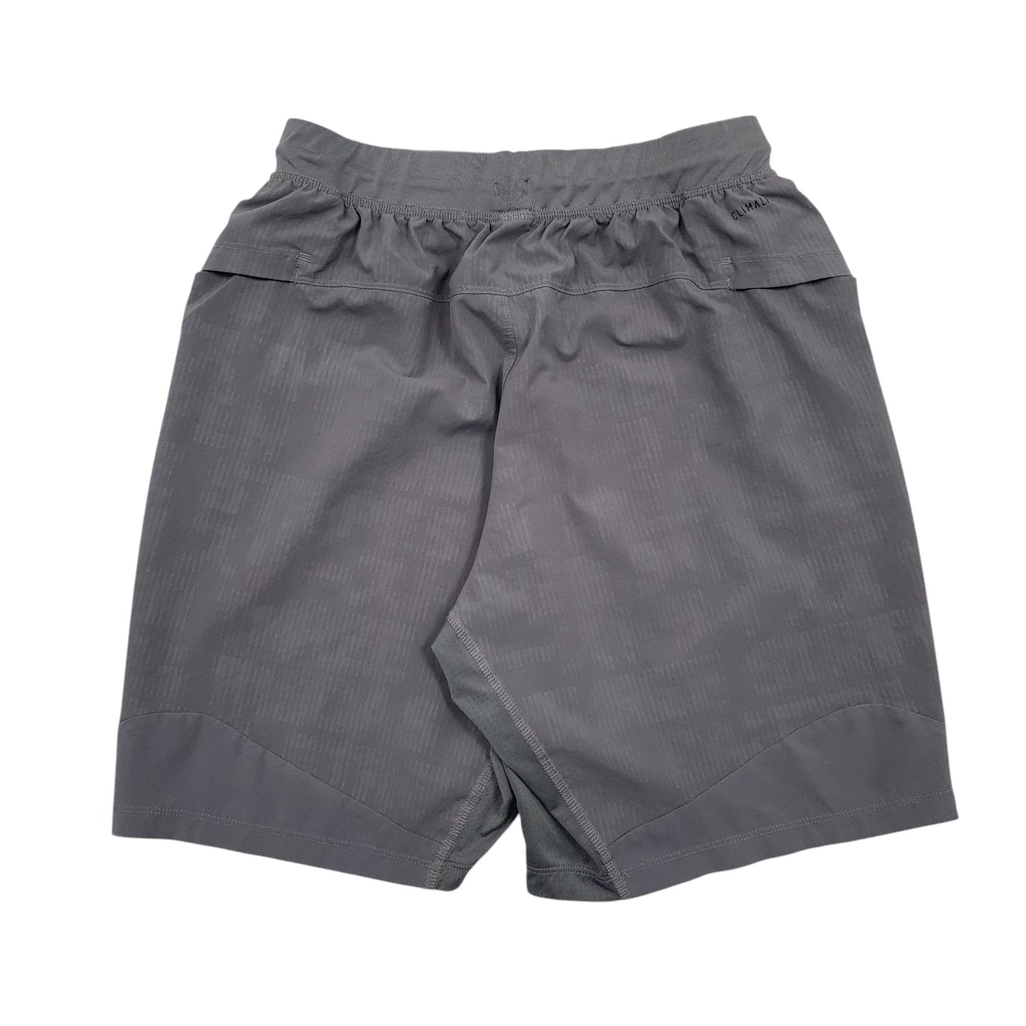 Mens Grey Adidas Stretch Active Wear Sport Shorts