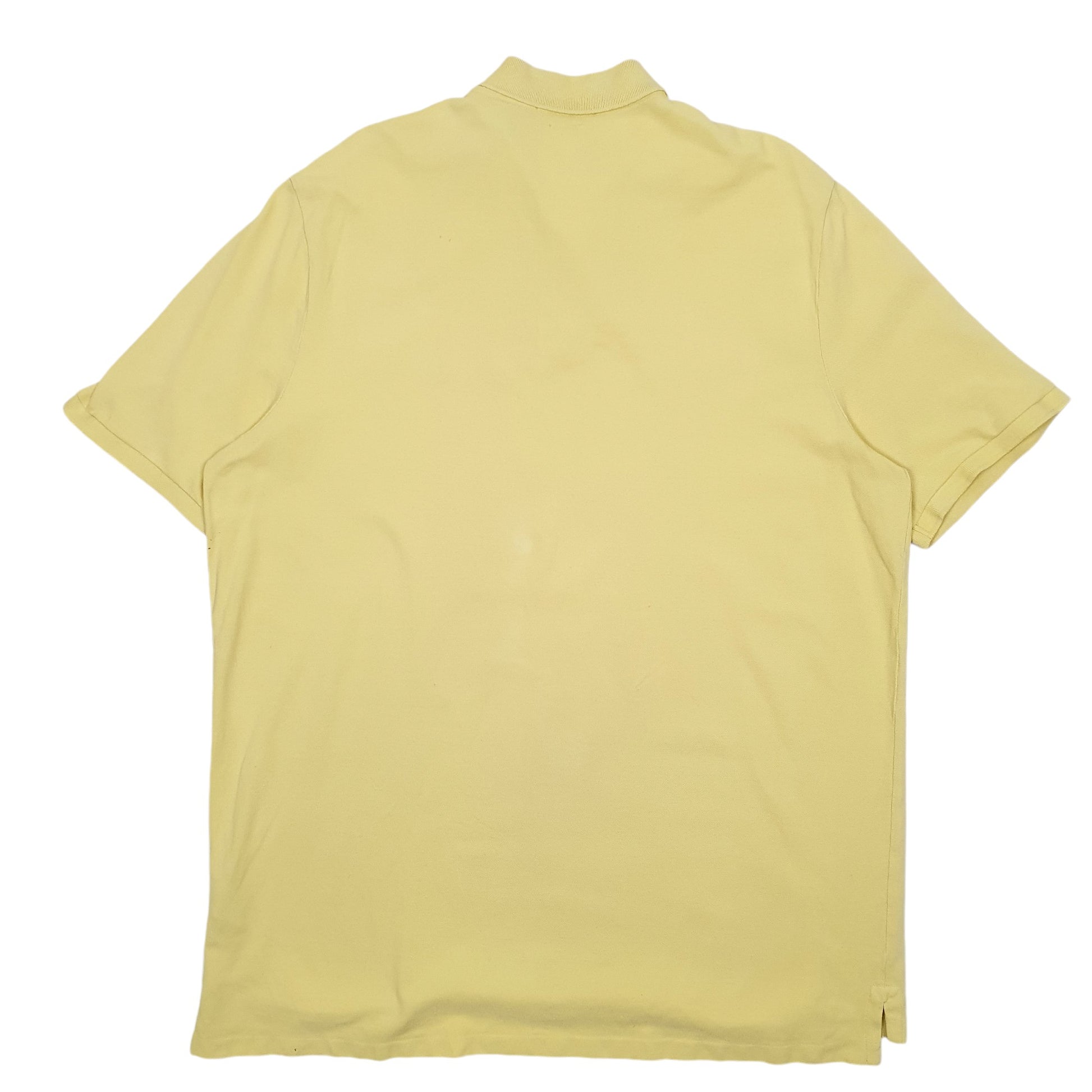 Mens Yellow Ralph Lauren Classic Fit Short Sleeve Polo Shirt