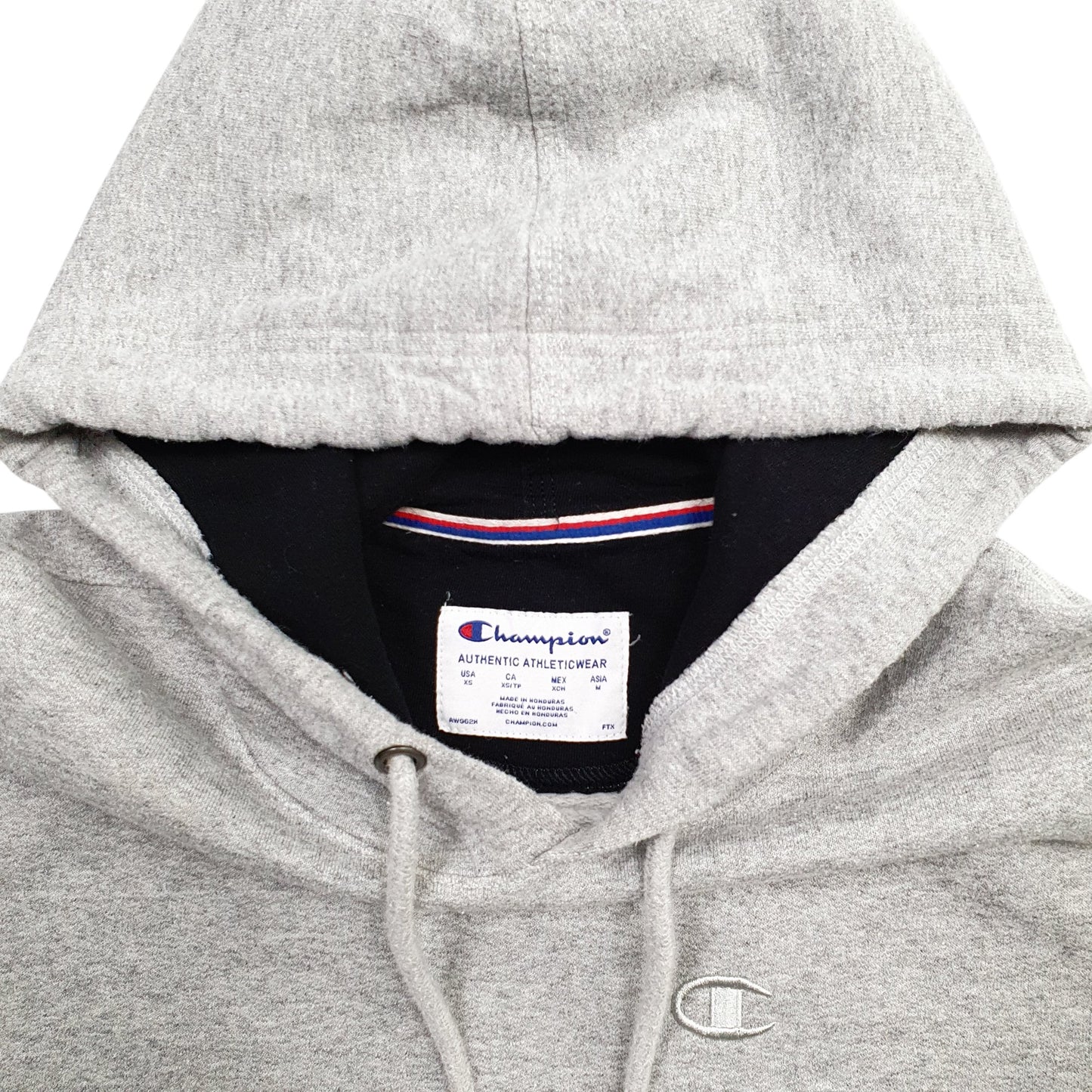 Mens Grey Champion  Hoodie Jumper
