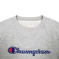 Mens Grey Champion Spellout Crewneck Jumper