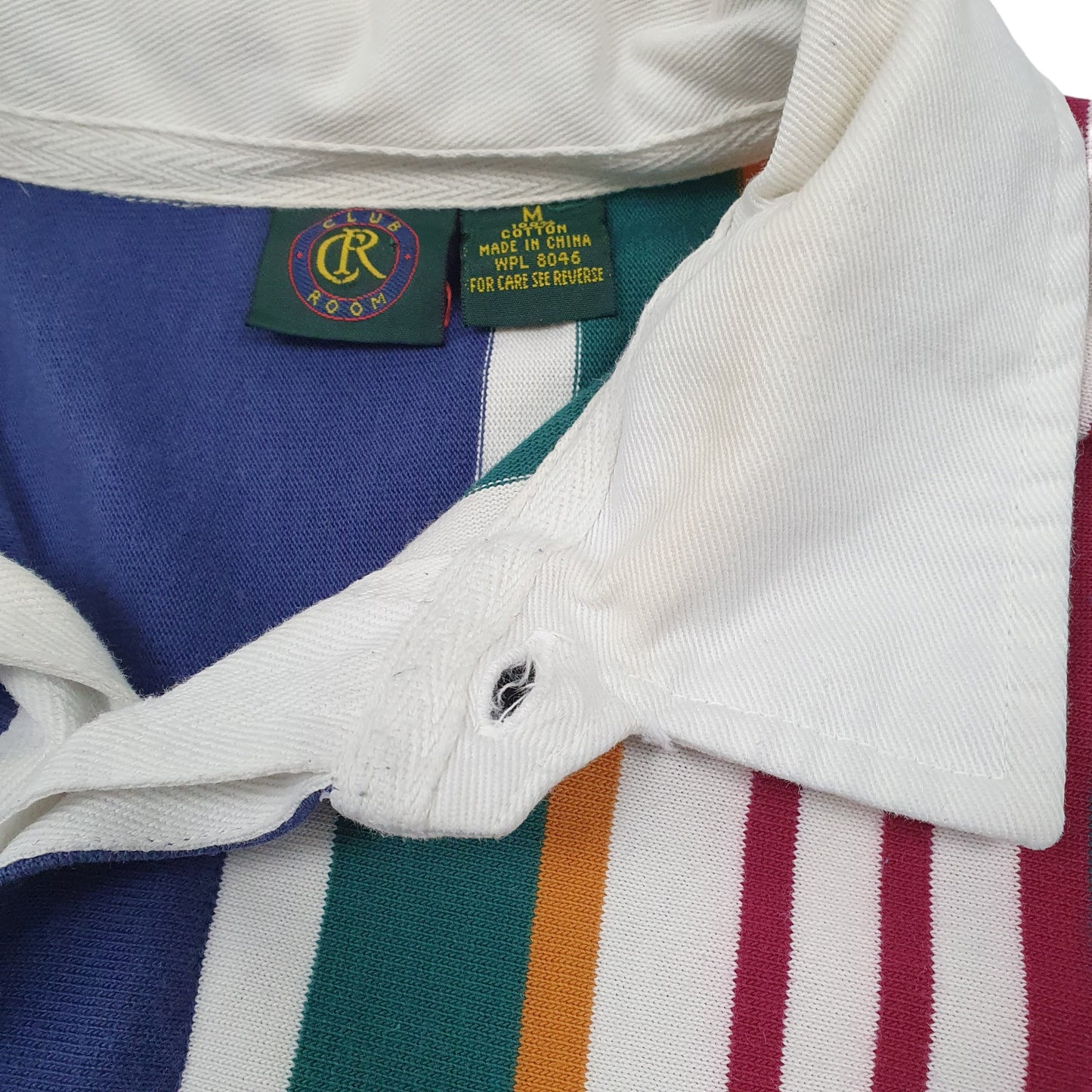 Mens Navy Club Room Rugby Long Sleeve Polo Shirt