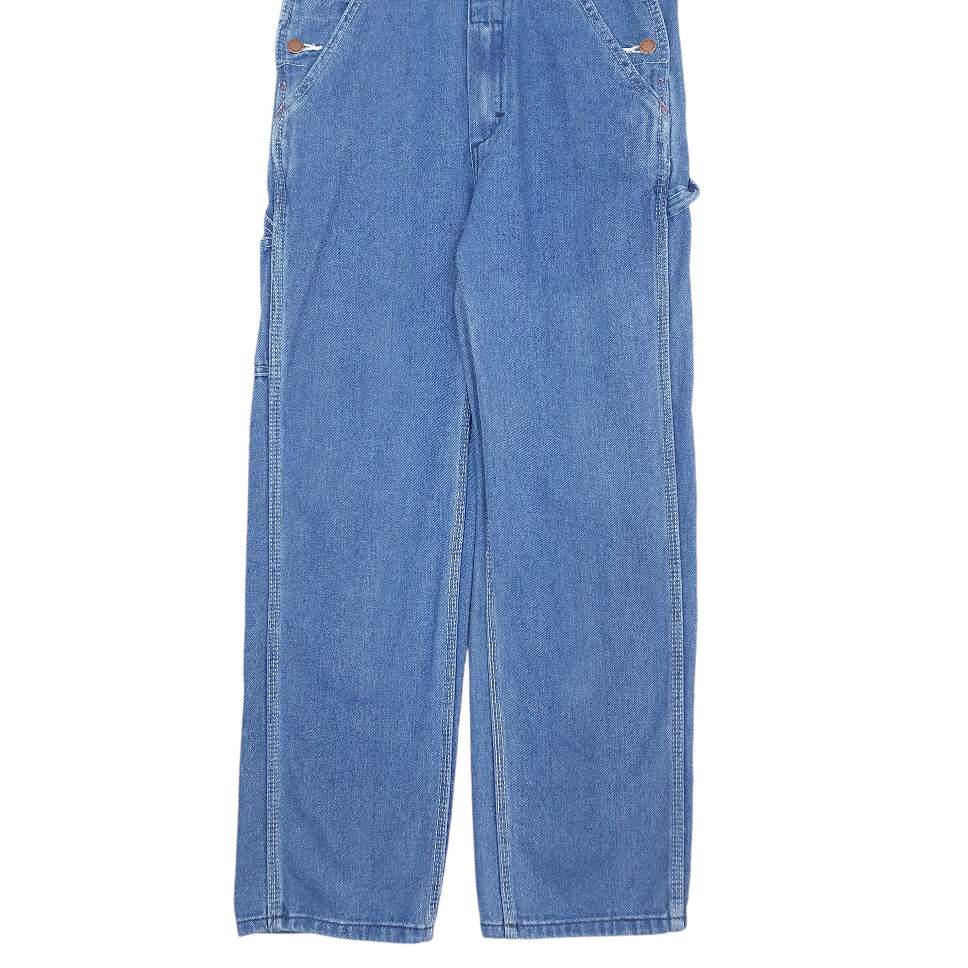 Womens Blue Dickies Denim Overalls Bib Dungaree Trousers