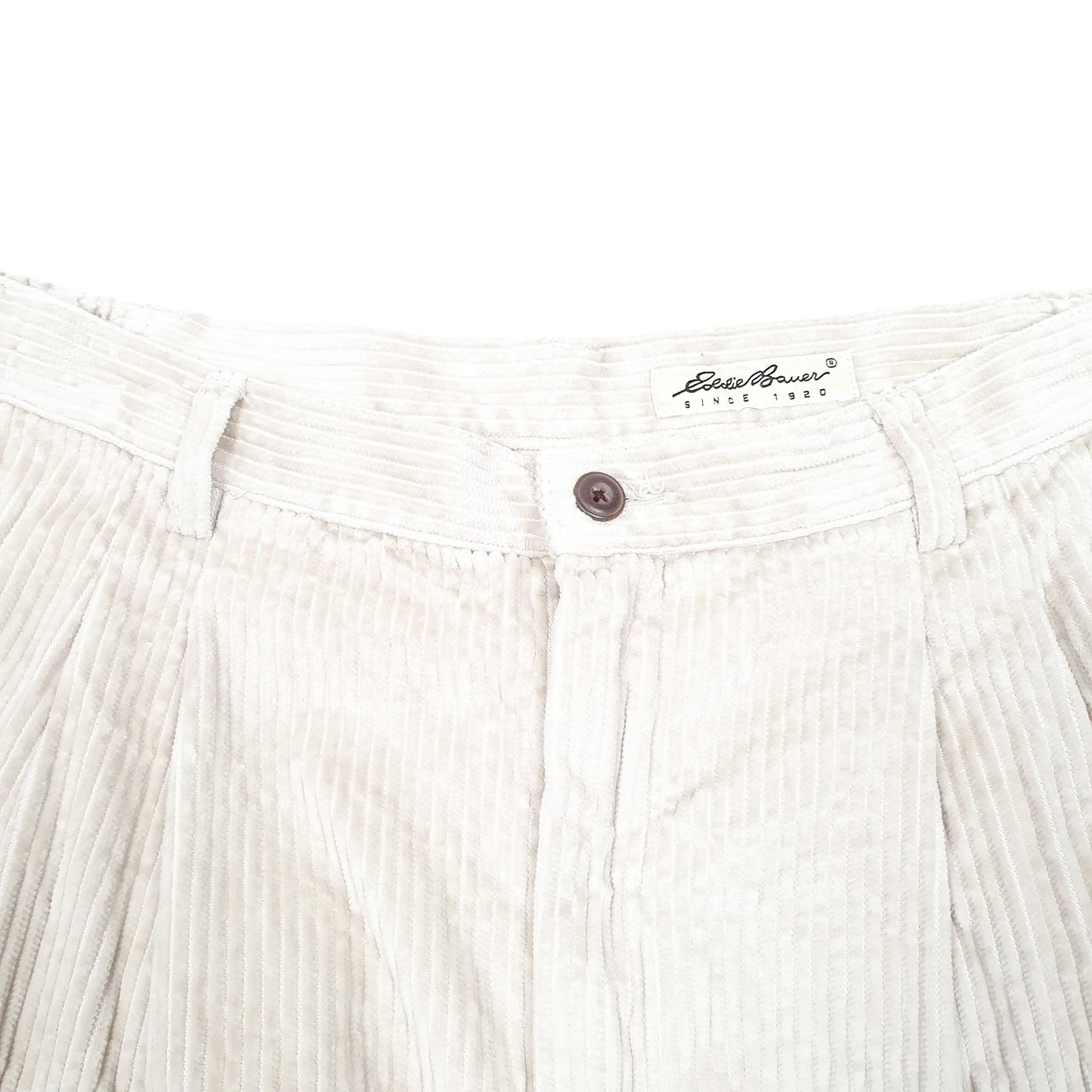 Womens Cream Eddie Bauer  Corduroy Trousers